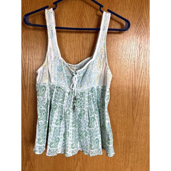 Free People camisole style multi-colored top, women's size 6 - Picture 1 of 8